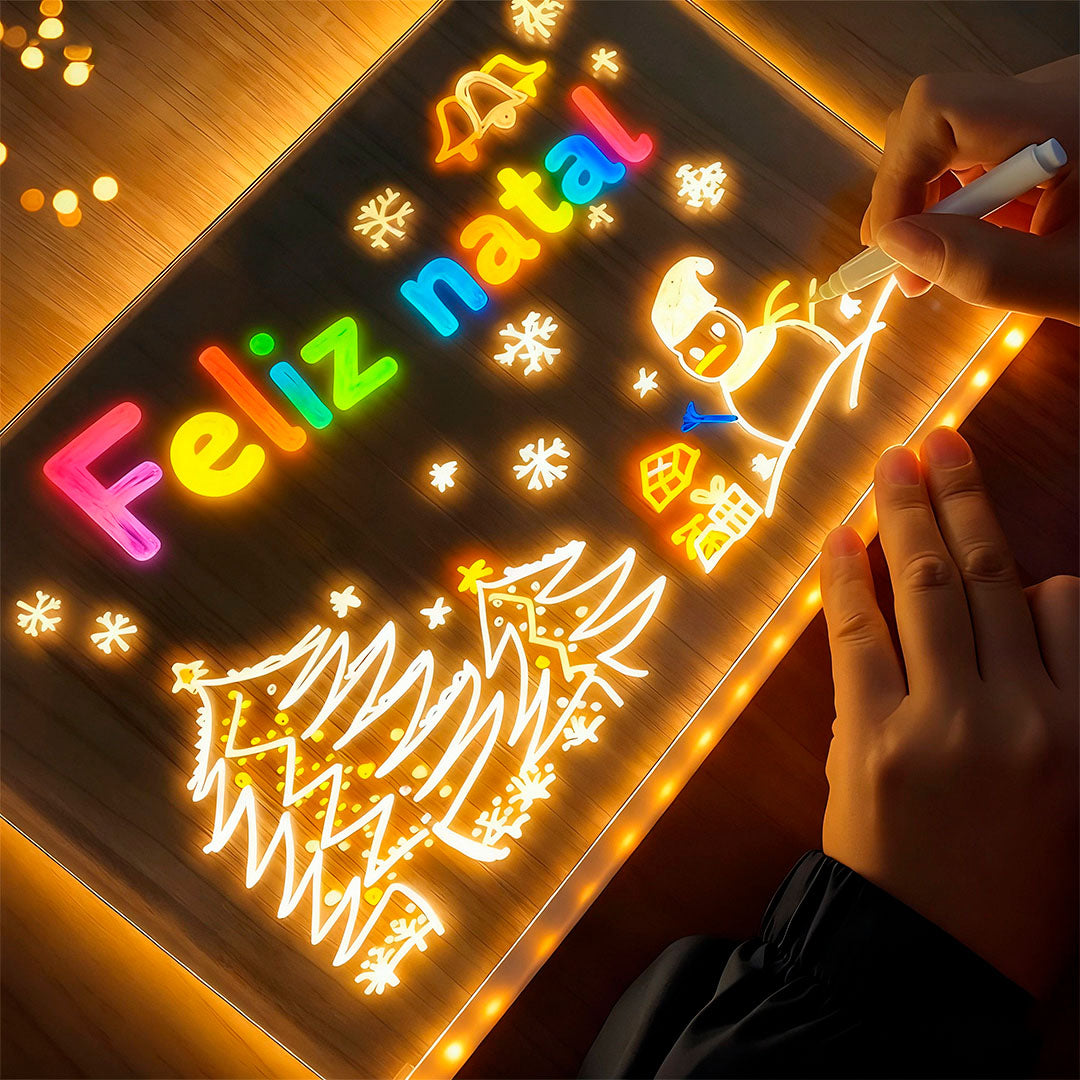 Rabisco de Luz – Quadro de LED & Luminária