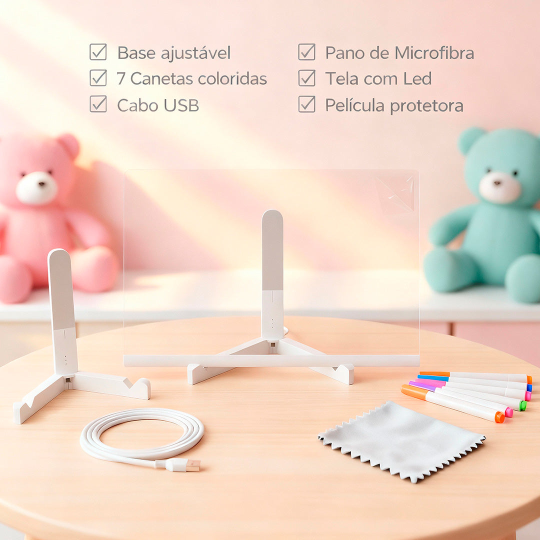 Rabisco de Luz – Quadro de LED & Luminária