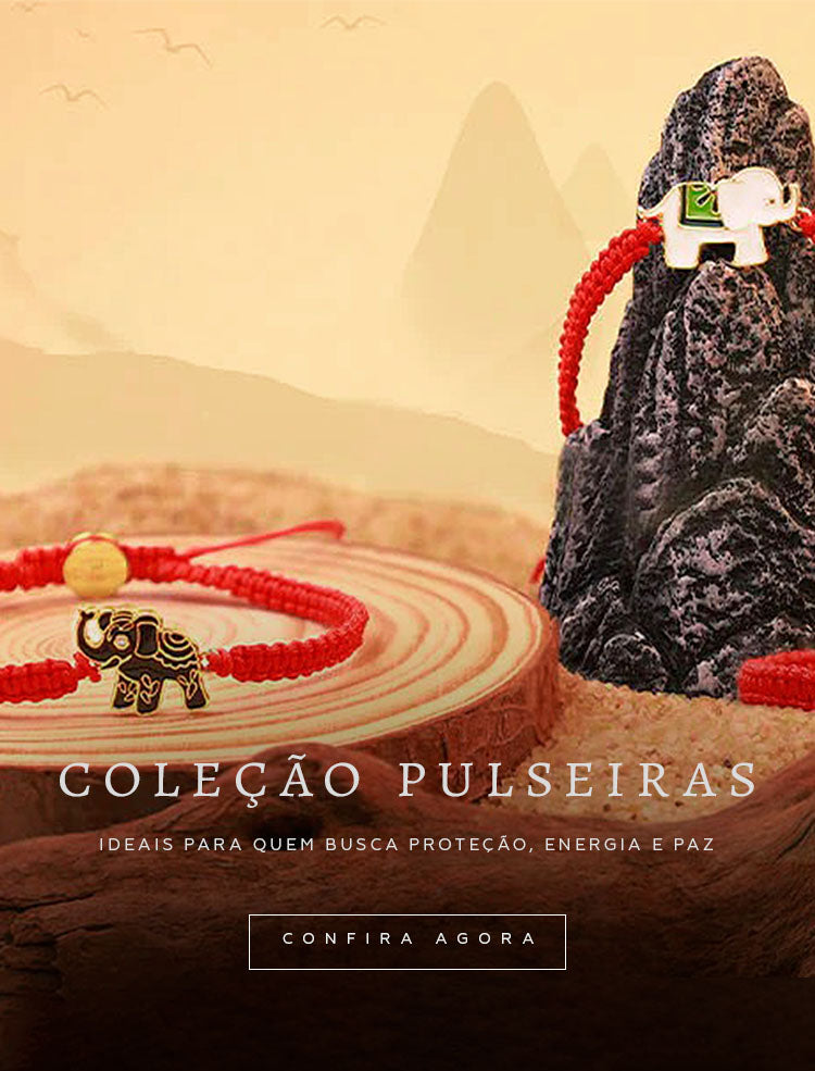 Hero celular com segunda unidade com desconto de 50% da coleção de Pulseiras Vermelhas na Pelicano Azul