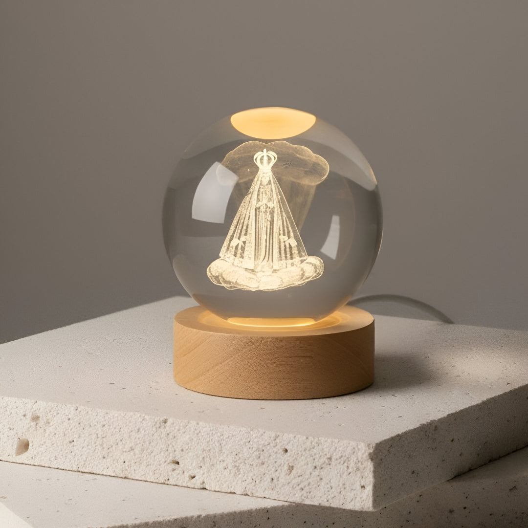 Luminária Luz de Aparecida - Mês de Nossa Senhora (Pulseira de Presente)