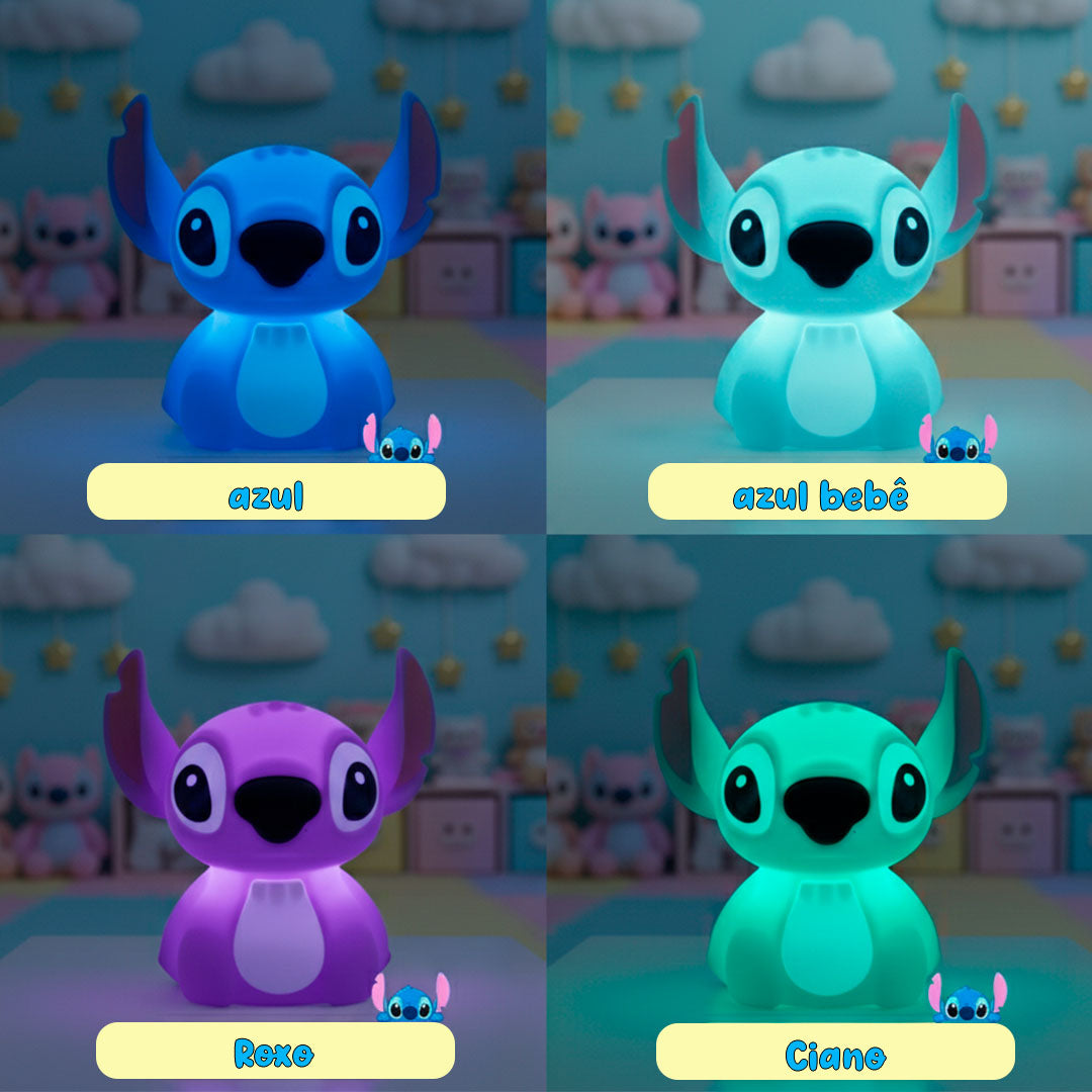 Luminária Stitch Toque Mágico