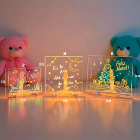 Rabisco de Luz – Quadro de LED & Luminária